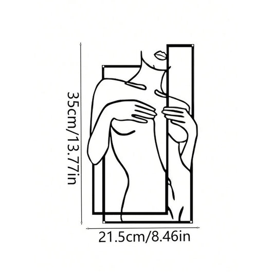 Girly Body Line Silhouette Wall Decoration